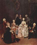 Pietro Longhi Portrat einer Patrizierfamilie oil painting artist